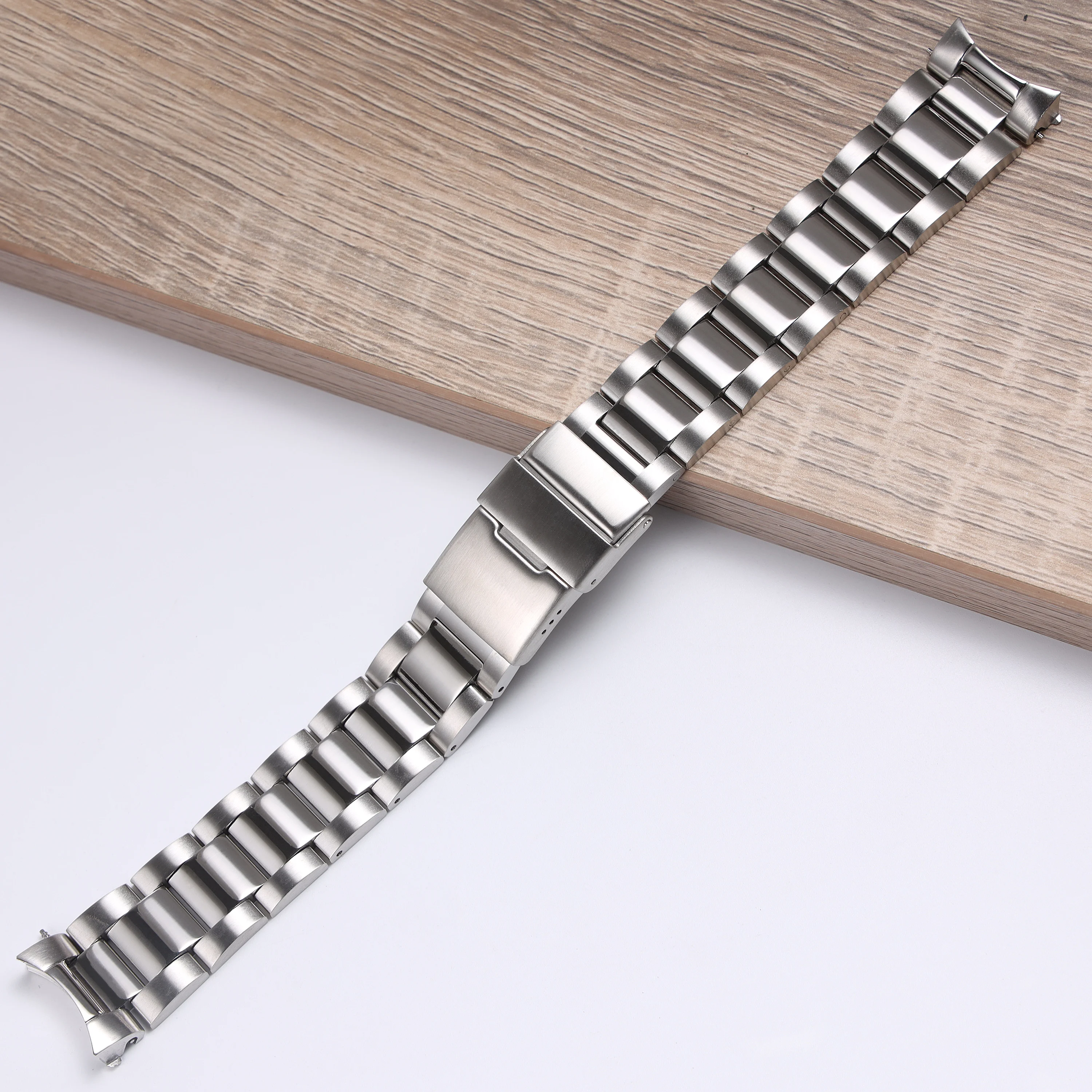 

high quality 21mm polished 316L solid stainless steel silver watchband for Longines L3.781 642 742 metal wrist strap bracelet