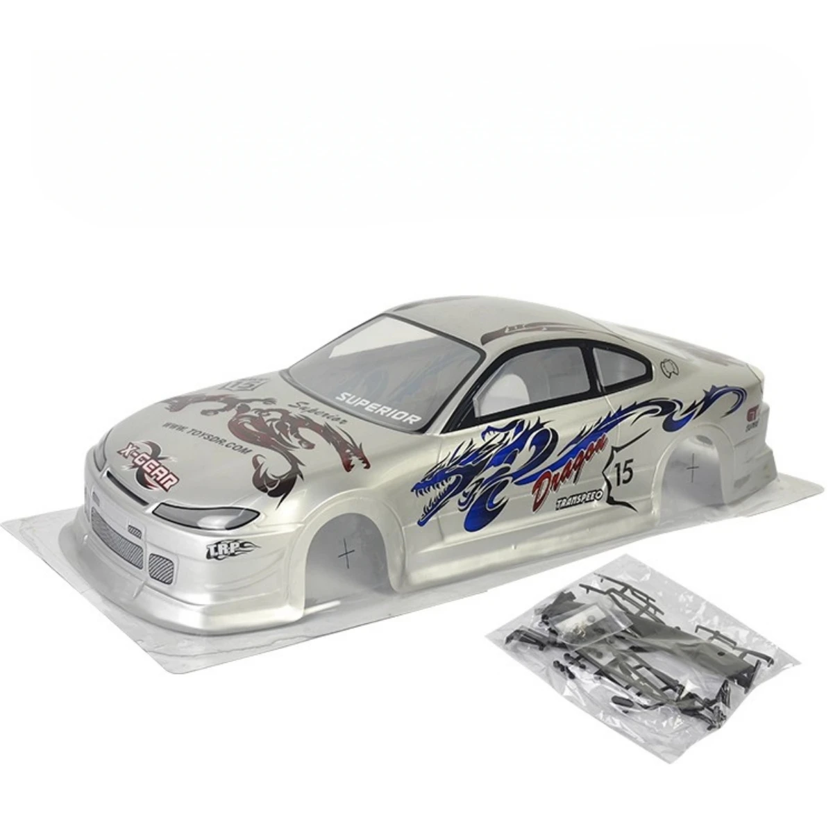 

Масштаб 1/10 S15, радиоуправляемая модель автомобиля для дрифта, окрашенный ПВХ корпус радиоуправляемого кузова (260 мм, колесная база/195 мм, ширина)