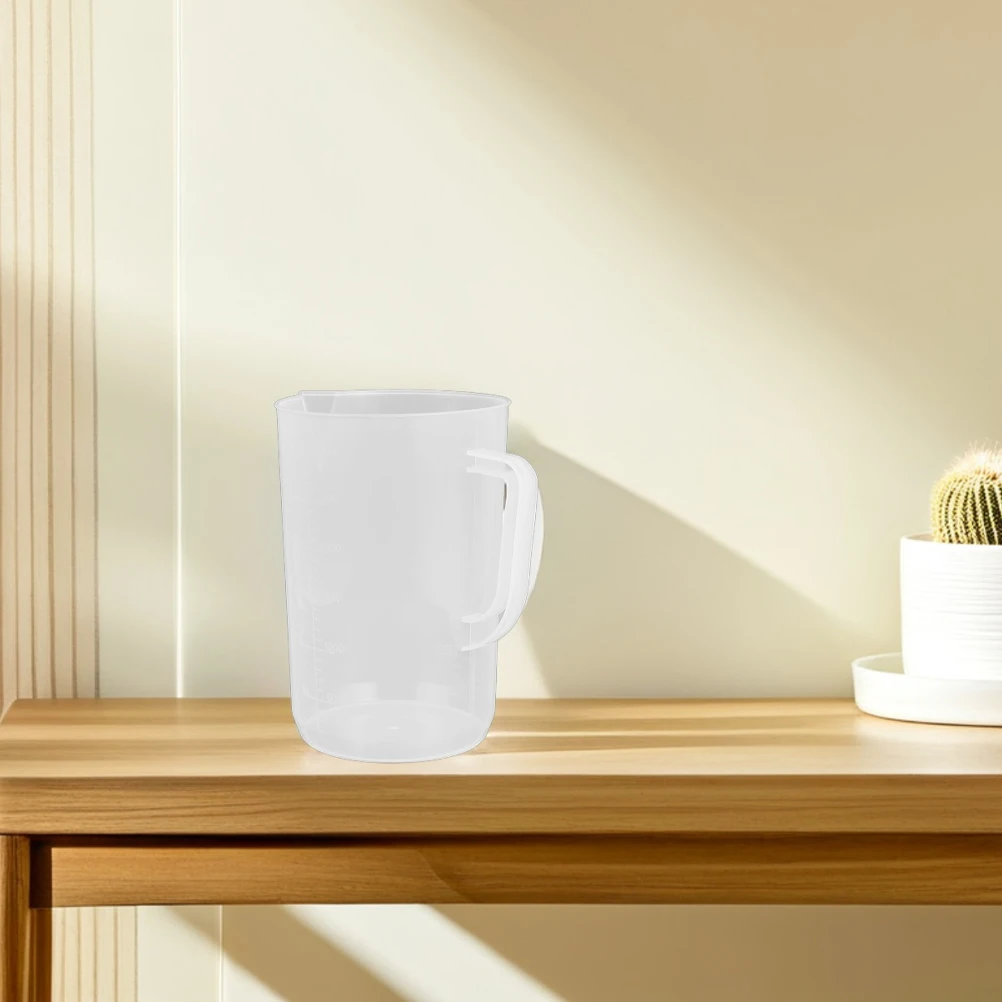 2 قطعة 3000 مللي كوب بلاستك سعة كبيرة لسوائل السيارات شفافة السائل قياس إبريق زيت المحرك ملء السيارة #3