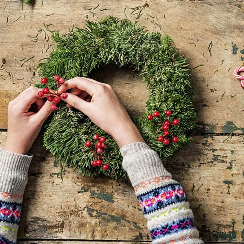 جديد 10-100 قطعة التوت الاصطناعي الأحمر وهمية التوت الكرز السداة الخرز البسيطة الأزهار إكليل حلية عيد الميلاد السنة الجديدة هدايا الحفلات