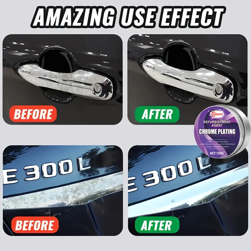 Car Parts Restoration Patch, Door Handle Repair, Window Bright Strip Fix, Emblem Polishing, Pedal Polish Repair image 3