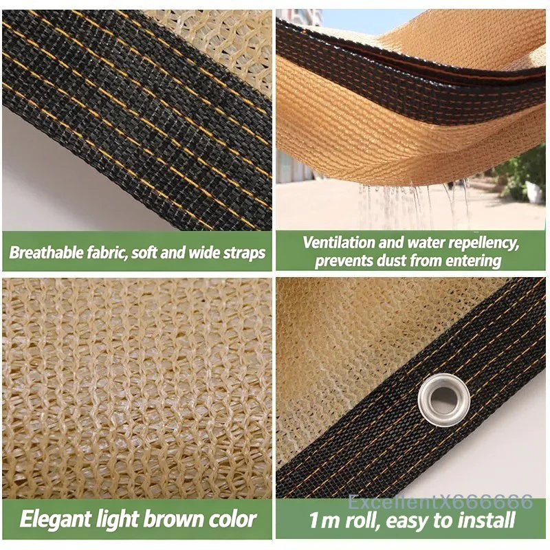 UV Protection Sunshade Canvas Nets Sunslant Shade Fabric With 85% Shading Rate Durable And Effective Outdoor Garden Sunshade Net