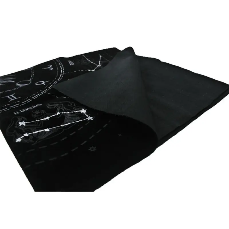 49x49cm Tarot Card Tablecloth Flannel Geometric Figure Divination Altar Cloth Board Games for Oracle Card Pad Runes Supp E56D