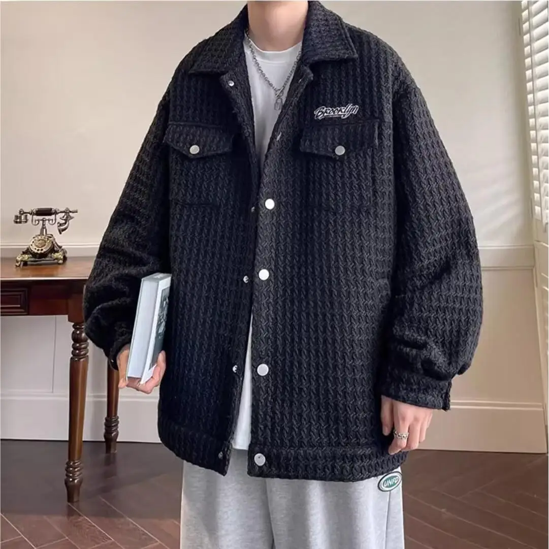 

Мужская рабочая одежда больших размеров, тюнер, осенне-зимний модный полосатый легкий роскошный маленький фрашный джинт Haome Youth Faion