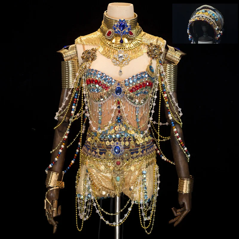 

Anime Love,Death&Robots Jibaro Cosplay Costume Anime Cos Siren of Myth Cosplay Golden Woman Jibaro Costume