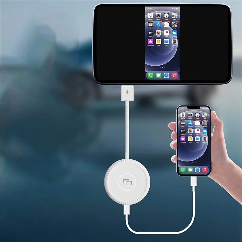 Беспроводной адаптер, автомобильное зеркальное устройство для экрана для iPhone/iPad, замена автомобильных аксессуаров для беспроводного адаптера Carplay HOT