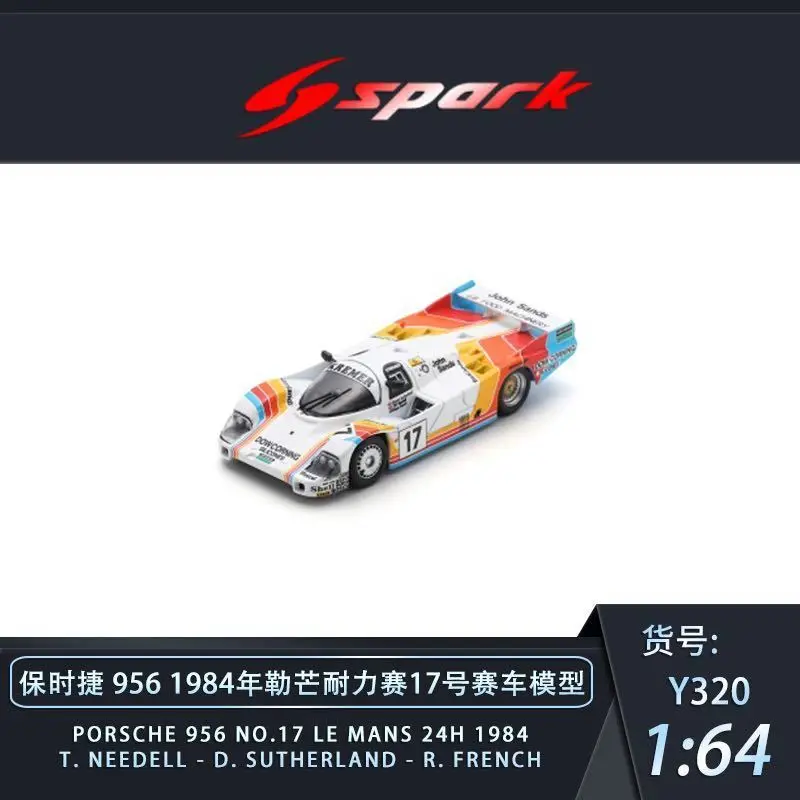 

Sparky 1:64 Porsche 956 1986 24 Hours of Le Mans Endurance Race Alloy Model Car Collectible Display Item