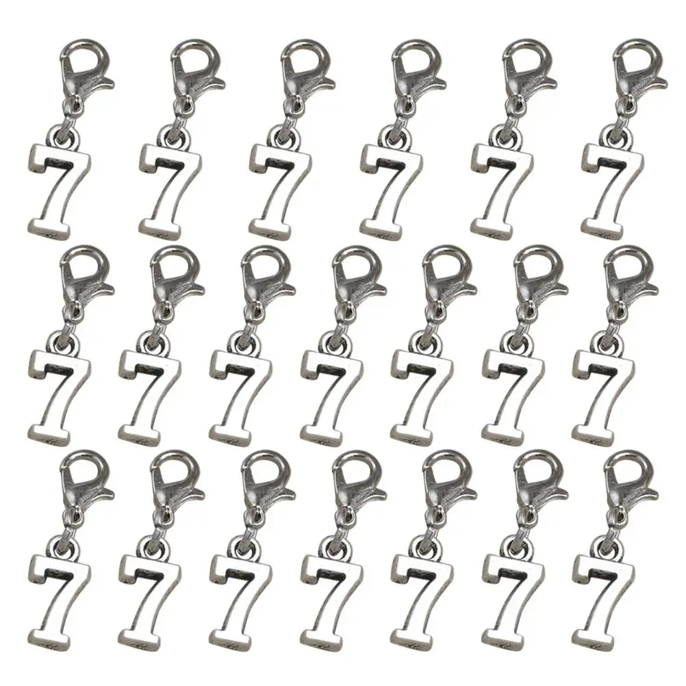 

20 Pcs Alloy Pendant Charm Simple Stylish Jewelry Making Necklace Bracelet Earrings Accessories Lobster Buckle Clasp Keychain