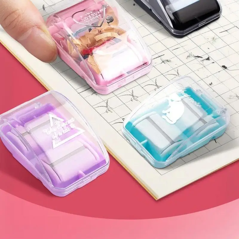 Portable Desktop Mini Vacuum 1Pcs Eraser Crumb Collector Pocket Size Dust Sweeper for Student School Office Desk Cleaning