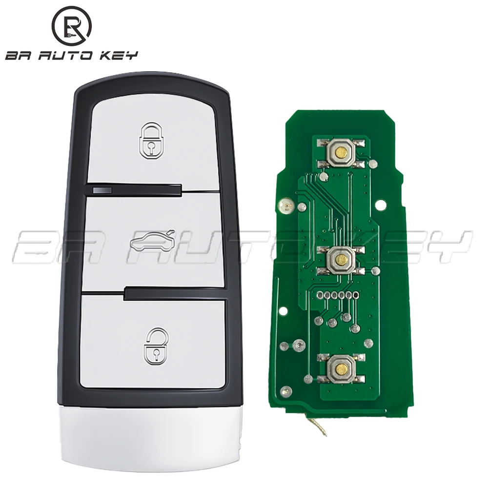 

3C0959752BG /BA Smart Keyless go Remote Car Key Fob 3 Button 434MHz PCF7936 ID46 for VW Passat CC Passat Magotan Golf 2010-2016