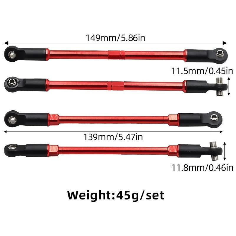 Для TRXS E-Maxx/T-Maxx RC автомобильные аксессуары - комплект обновления передних и задних тяг для повышенной производительности