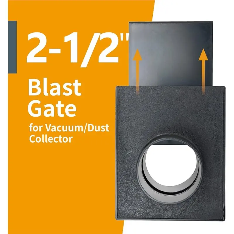 A23E-70133-P2 2-1/2-Inch Blast Gate For For Dust Collector, Dust Collection Fittings, 2 Pack