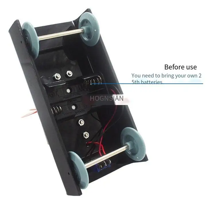 Reaction force Action force and Wind trolley Recoil propeller Air recoil dynamic science and physics experiment