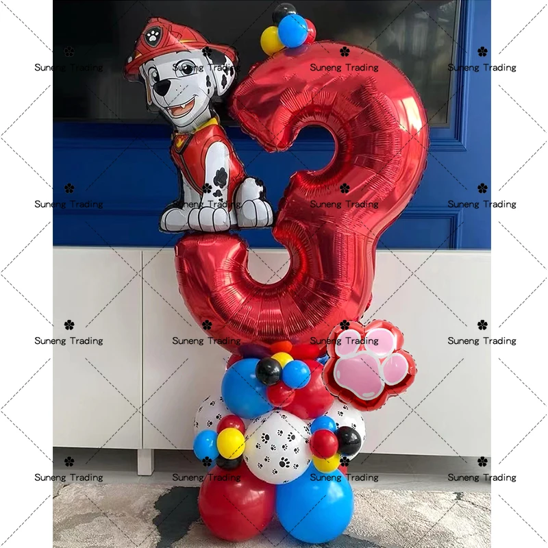 Paw Patrol balon bukiet Bulbasaur postaฤ ludzka balon aluminiowy dekory dzieci prezent urodzinowy
