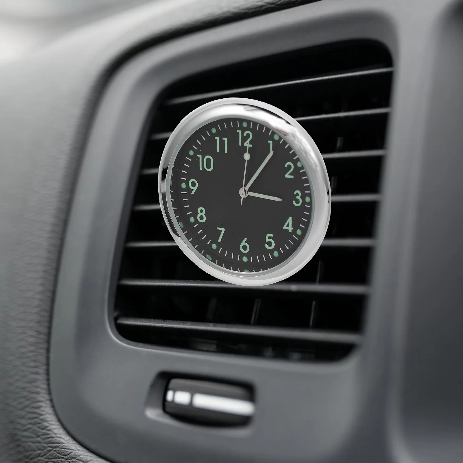 

Digital Mini For Decorative Small Decorative Small Car Clock Stick On Digital Clock Luminous Metal Car Timepiece