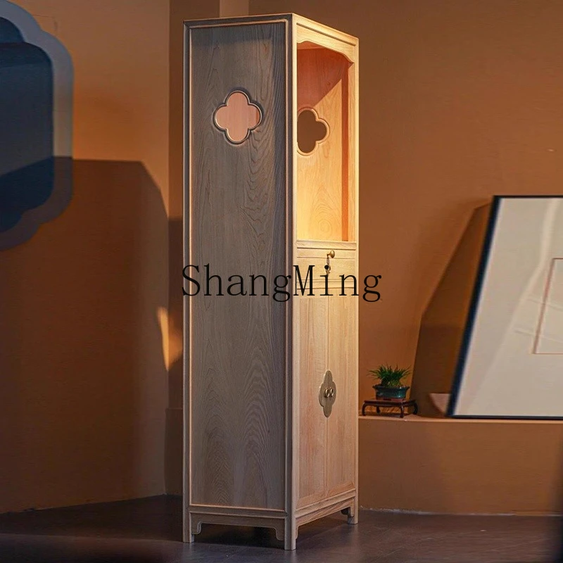 

SM Buddhist niche household small apartment living room incense table solid wood God of Wealth table vertical cabinet