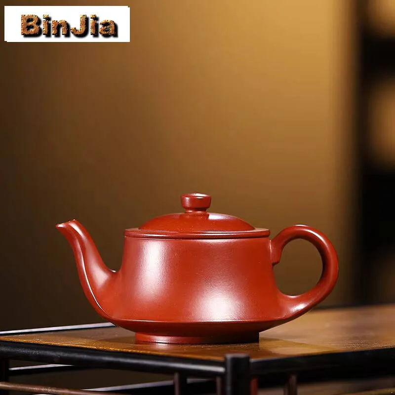 

160Ml High-End Yixing Purple Clay Teapots Handmade Pot Raw Ore Dahongpao Mud Kettle With Filter Chinese Zisha Tea Set Cafes Gift