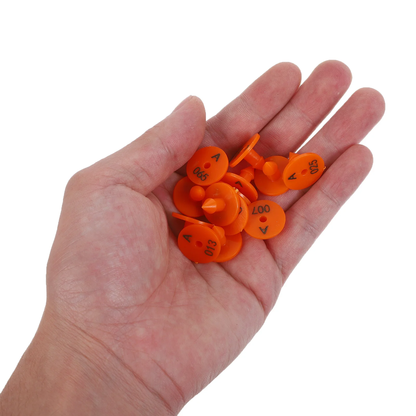 

100Pcs Ear Tags for Rabbits Numbered 1-100 Animal Identification Tags Small Livestock Dog Farm Poultry Tracking Markers Set