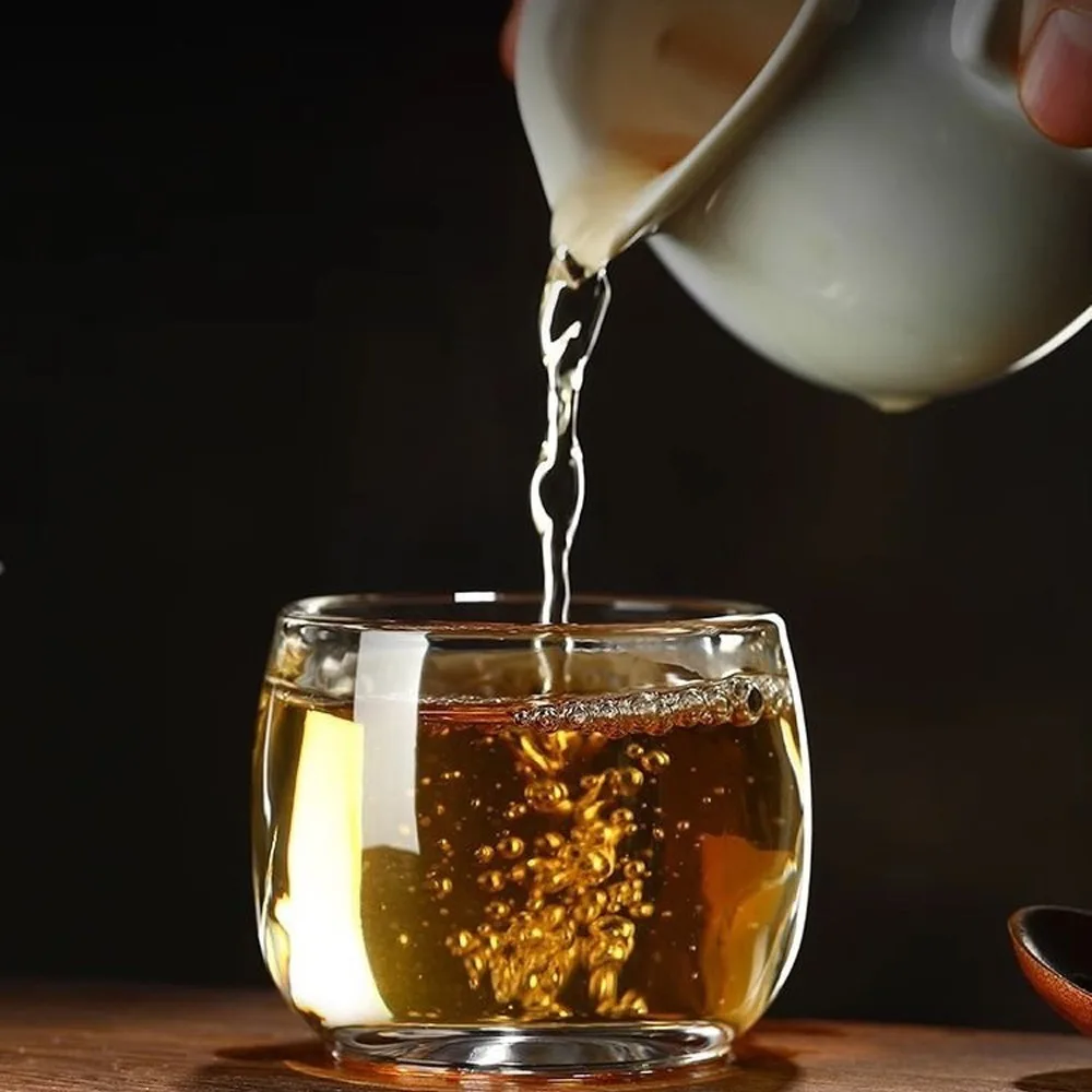 80 mlGlassCrystal Cup Single Cup High-End-Teetasse Hochwertiges Crystal Bourbon Whiskey Glass Leicht zu reinigende und wiederverwendbare Glaswaren