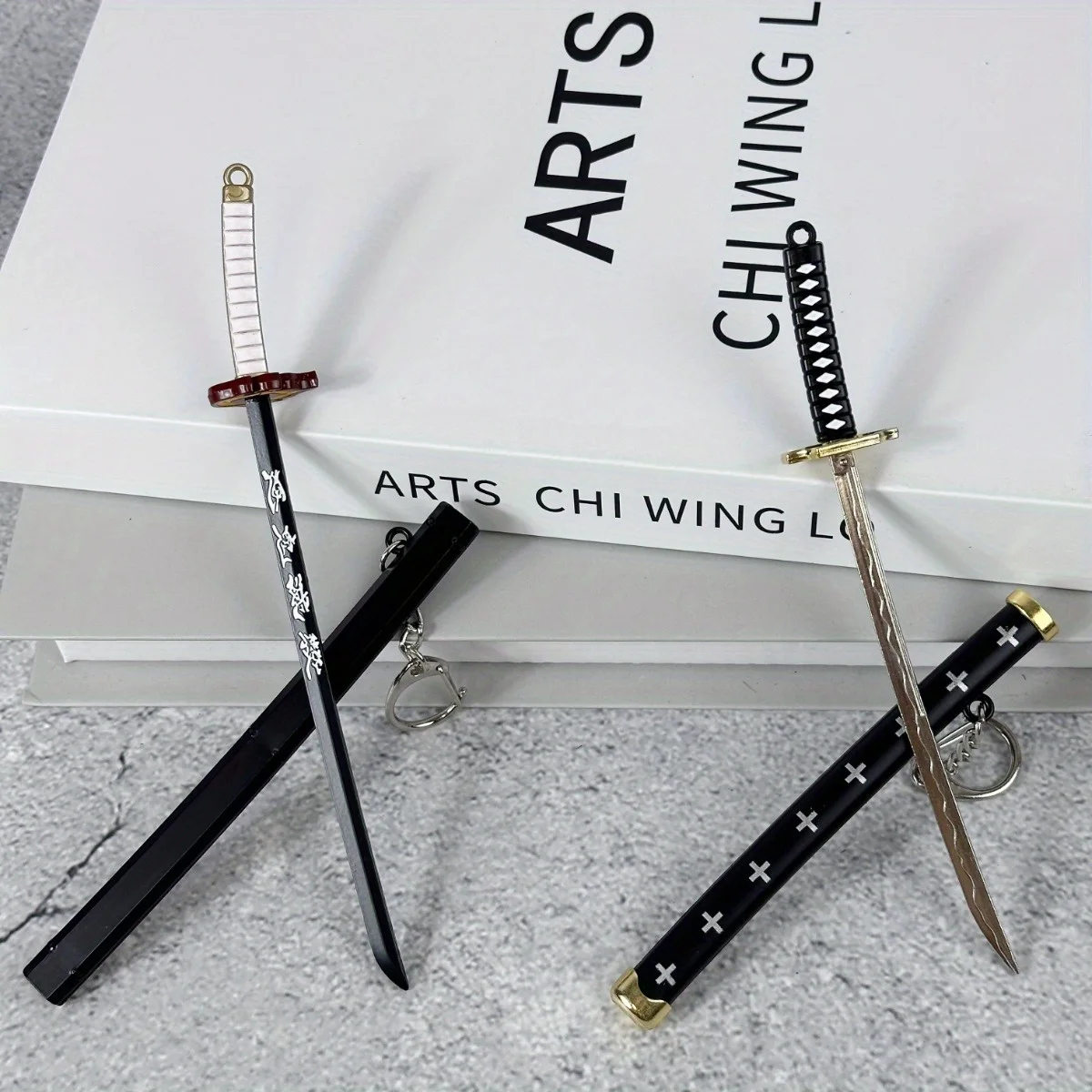 6inch Metal Roronoa Zoro Katana Real Sized Japanese Katana Fake Sword Steel Anime Zoro Ninja Knife Original Samurai Sabre Gift