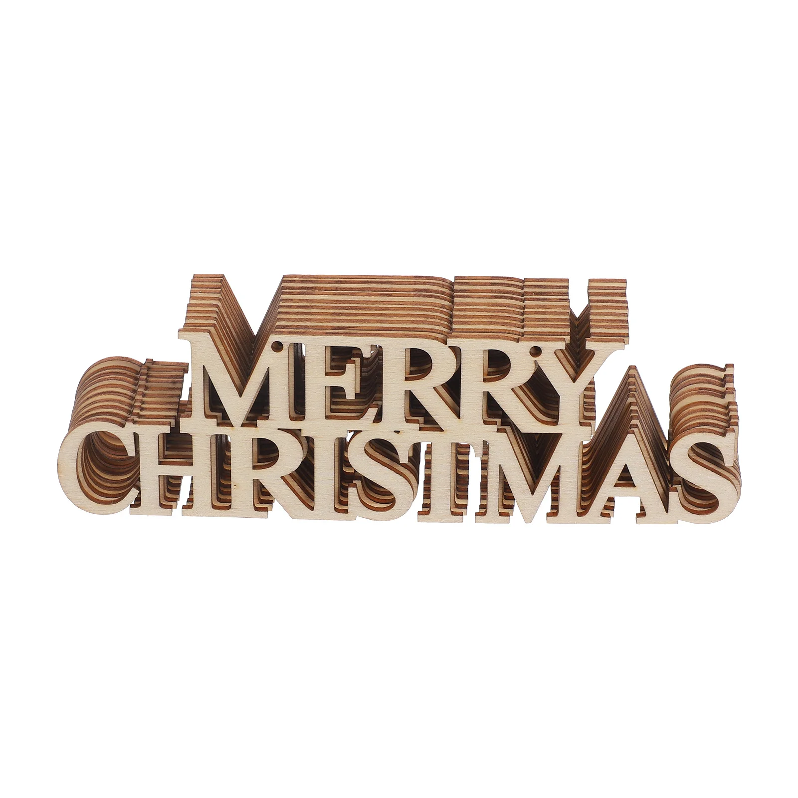 

10Pcs Christmas Wood Slices Unfinished Cutouts DIY Graffiti Chips Merry Christmas Hanging Signs Home Decoration