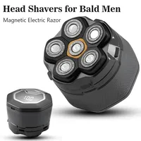 Head Shaver for Bald Men Rechargeable Electric Razor Waterproof Hypoallergenic Wet Dry Head and Face Shaver for Men Grooming Kit