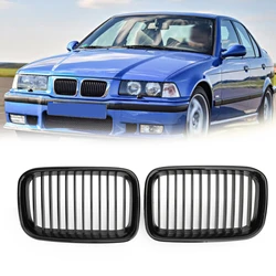 Areyourshop New Black Front Hood Kidney Sport Grills For BMW 3 Series E36 1992-1996 Front Upper Grille Car Auto Accessories