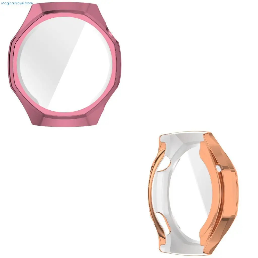 N2UB Scratchproof Shell Bumper Frame Case Protector Cover Full Coverage Shell for Watch GT6 Flexible Housing Case