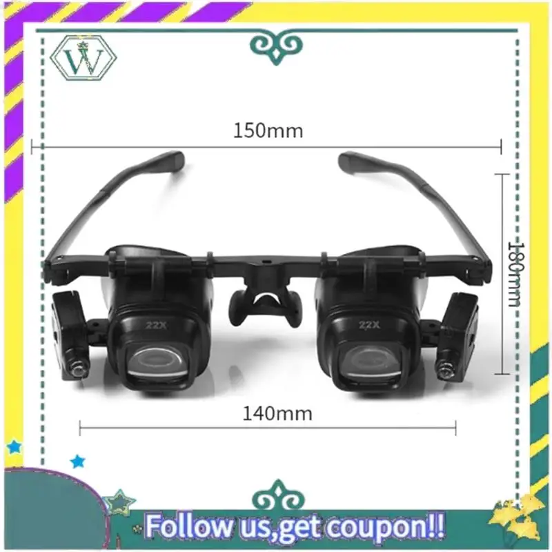 NEW Magnifying Glasses Acrylic Lenses Led Large Field Of View Head Mount Magnifying Glass For Electronics Watch Repair