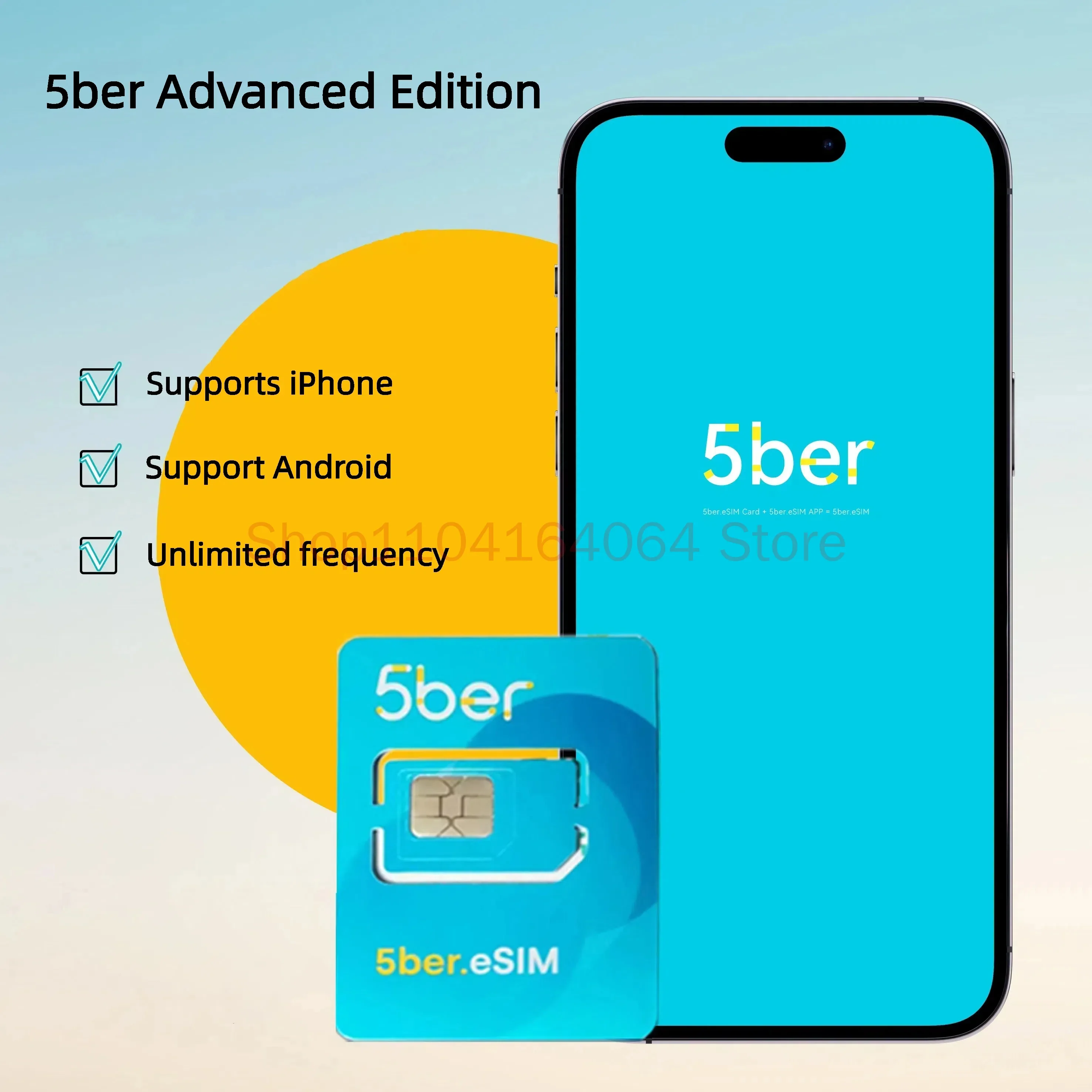 5ber ESIM-Karte Premium-Version Unbegrenztes Schreiben, Ultra-Version Android-Schreiben Apple Umschaltbares Management