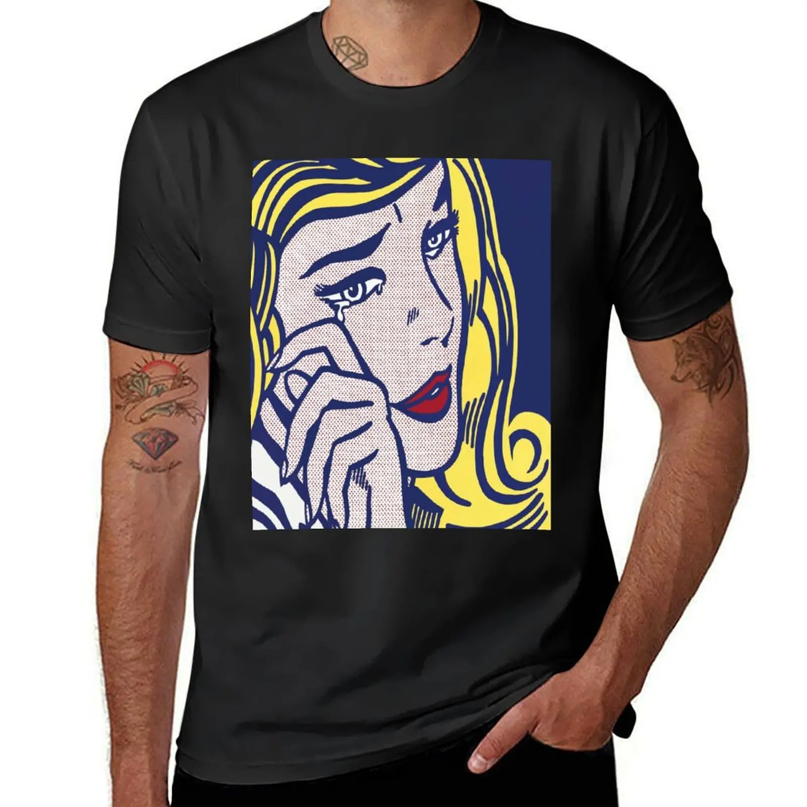 roy lichtenstein pop art T-Shirt cute tops for a boy blanks boys whites t shirt for men