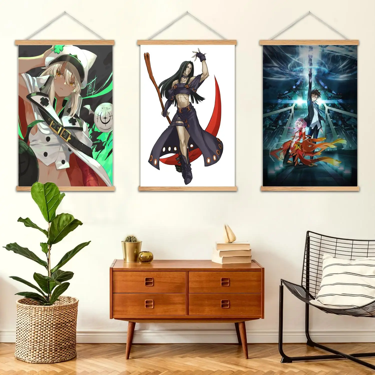 Guilty Gear Framed Wall Painting Canvas Art Poster and Wall Art,  Modern Family Bedroom Decor,Decorative painting