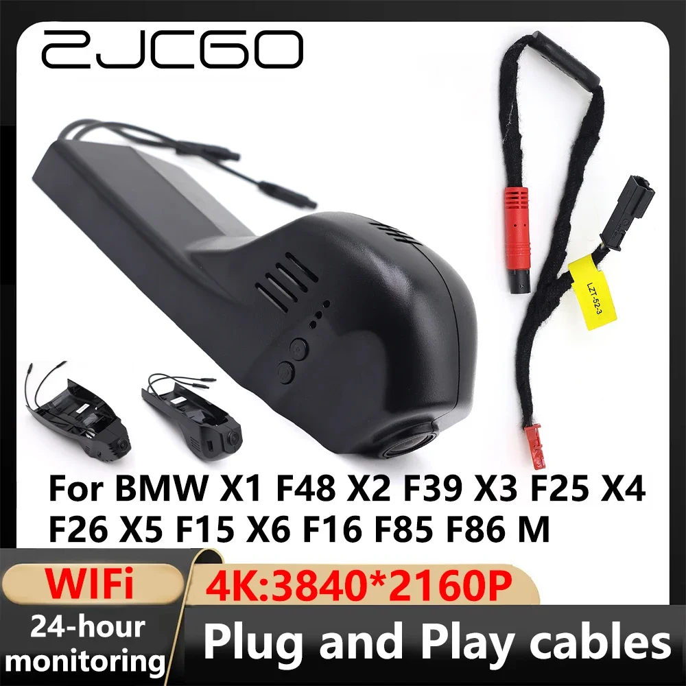 

ZJCGO 4K Wifi 24H 3840*2160 Car Camera Dash Cam Video Recorder for BMW X1 F48 X2 F39 X3 F25 X4 F26 X5 F15 X6 F16 F85 F86 M