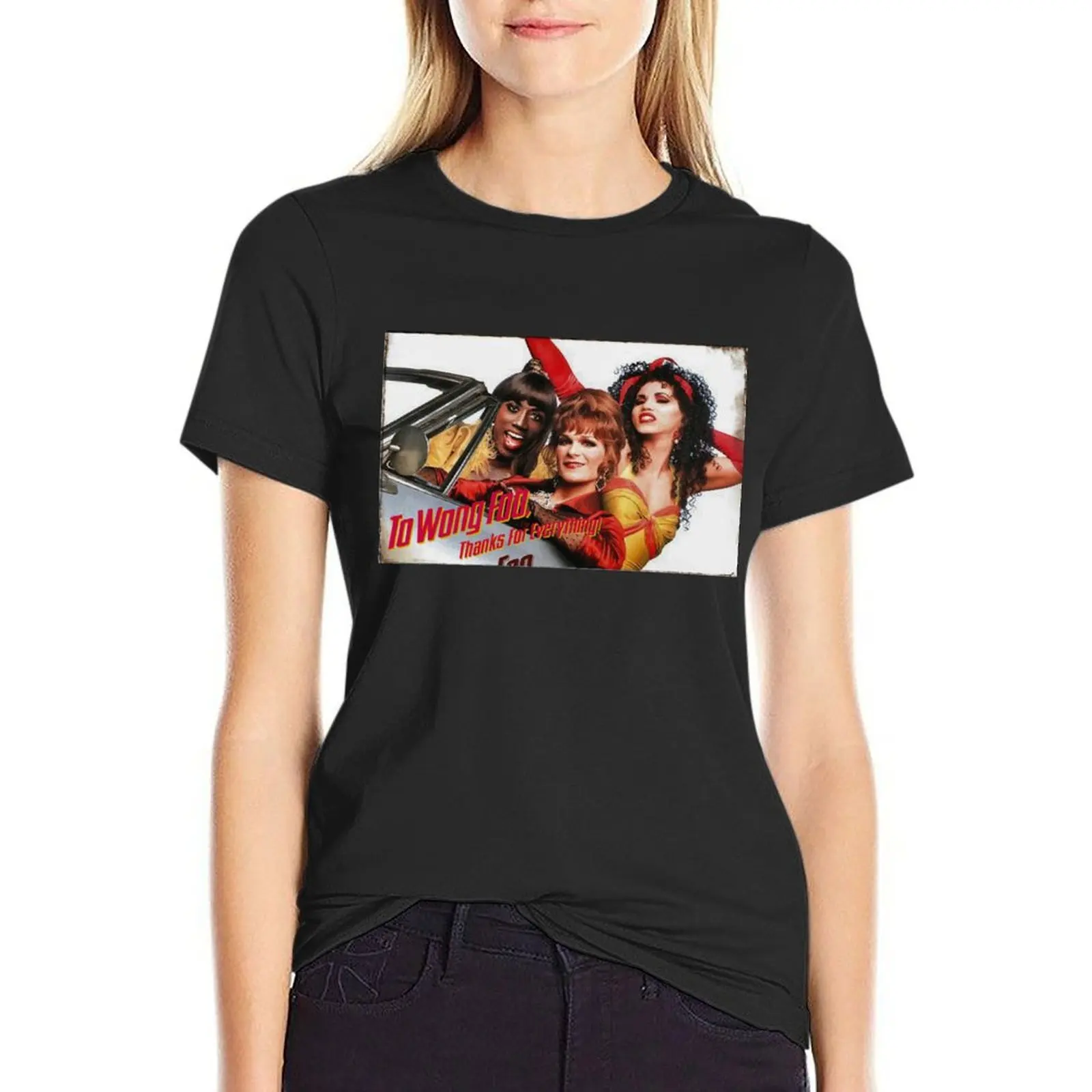 

To Wong Foo, Thanks for Everything! Movie Poster T-Shirt plain hippie clothes anime Women tops
