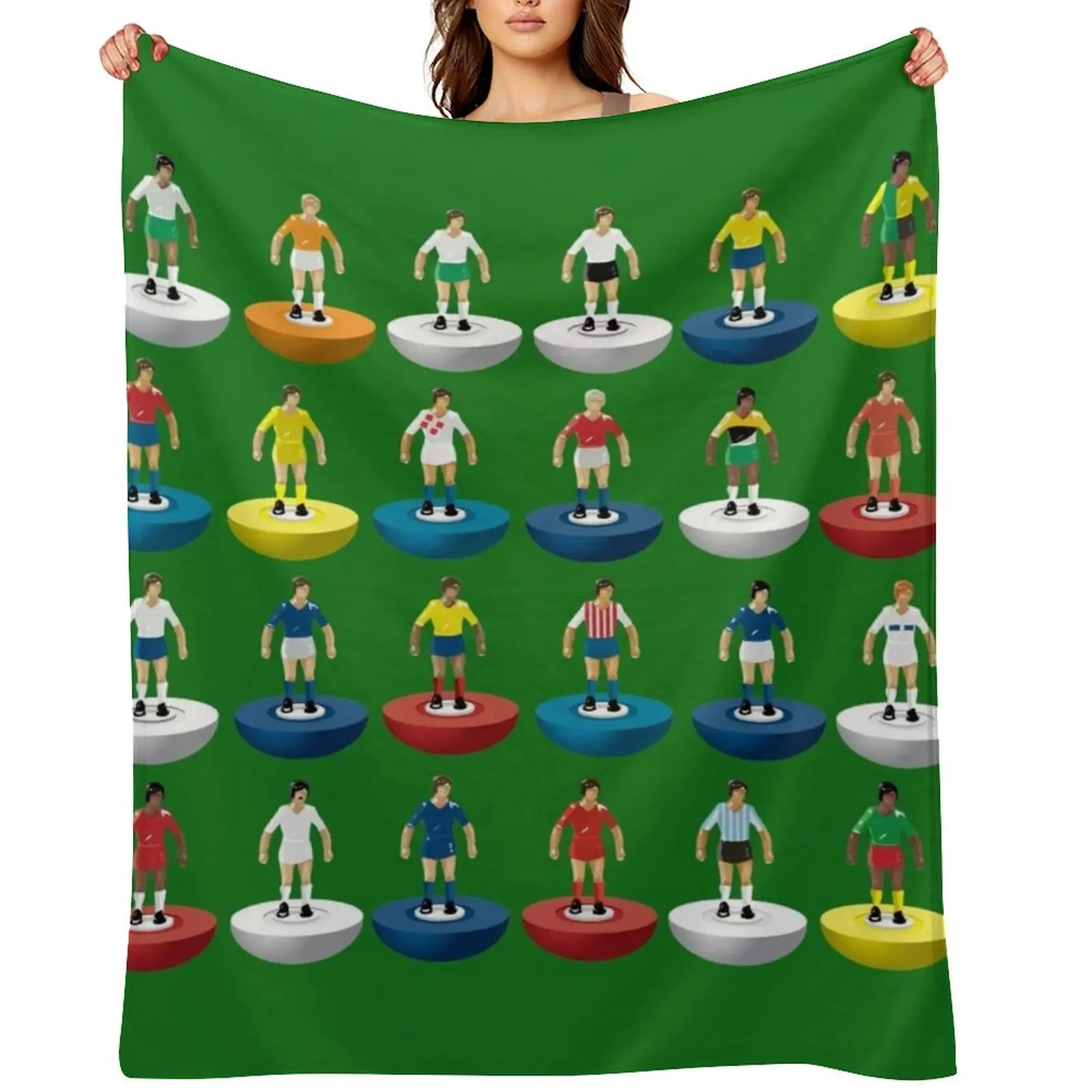 

World Subbuteo players Throw Blanket Multi-Purpose Blankets For Bed anime Blankets For Sofas Blankets