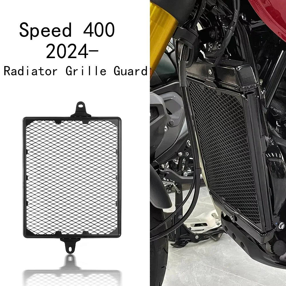 

New For Speed 400 Speed400 SPEED 400 2024 2025 Motorcycle Accessories Black Radiator Guard Grill Cover
