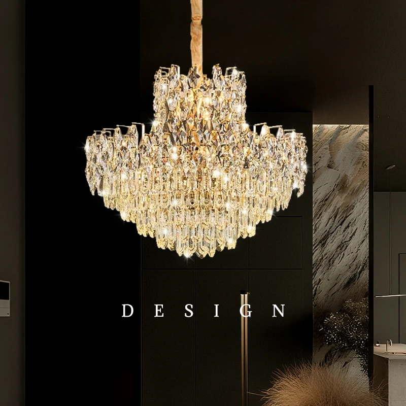 

Modern Luxury Ceiling Chandelier Nordic Home Living Room Interior Lighting Dining Room Dining Table Crystal Pendant Lamp