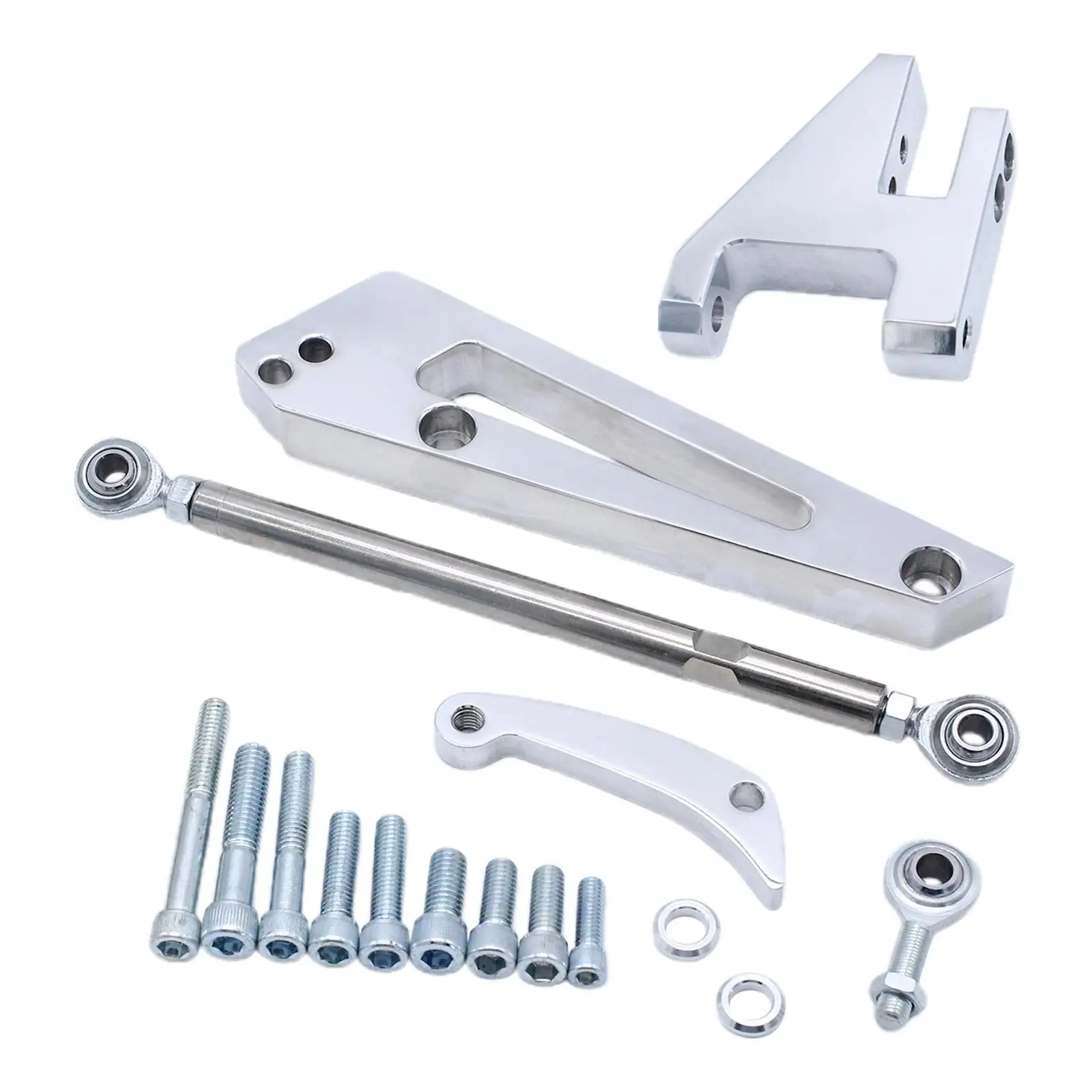 Alternator Bracket Kit Alternator Mounting Polished Easy to Install Replacing