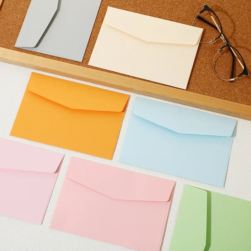 10 stücke Süßigkeiten Farbe Umschläge niedlichen Brief Pads Abdeckung Hochzeits feier Einladung karten Abdeckung Bargeld Umschlag Briefpapier Bürobedarf