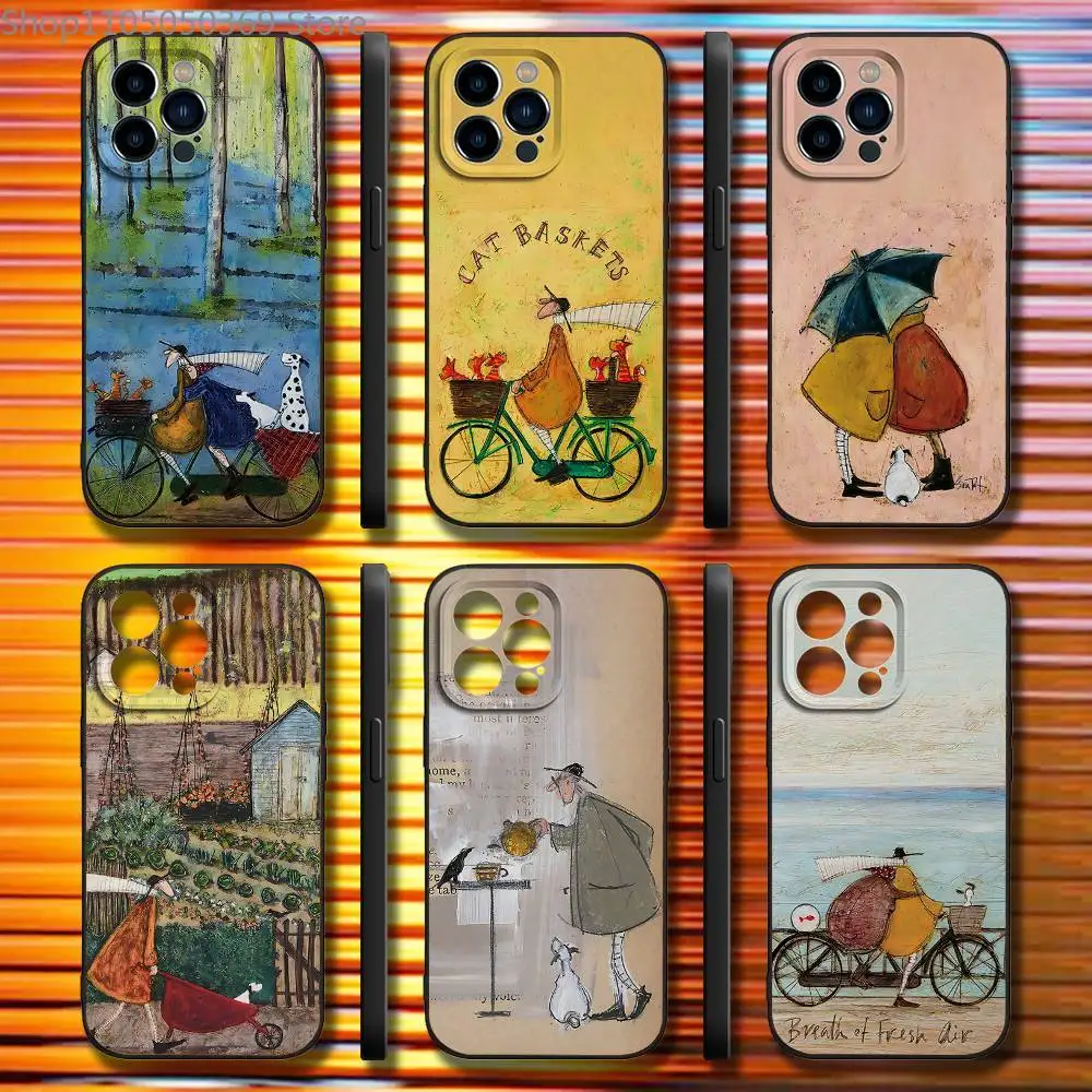 

Humor Art S-Sam T-Tof Phone Case For iPhone 17,16,15,14,13,12,11,Pro,Max,Plus,X,XS,SE4,E,Mini,Soft Black Case