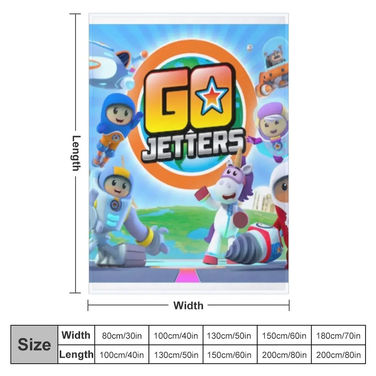 Go Jetters Design Throw Blanket For Decorative Sofa Sofa Sofa Quilt Single Blankets