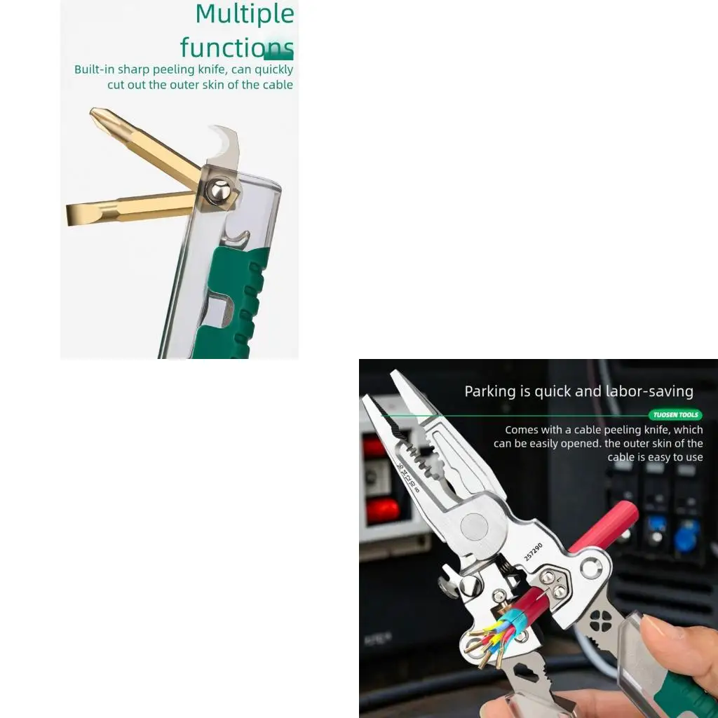 

Strong Electricians Pliers Highlighting Potential Detection Multiple Purpose Wire Processing Tool