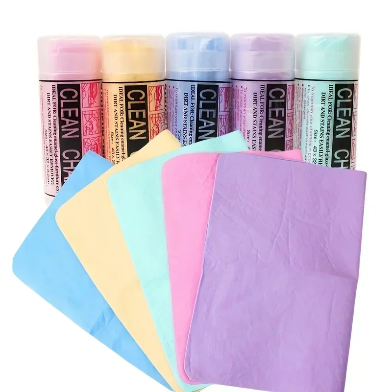 1PCS 43*32cm Car Wash Towels PVA Deerskin Wipe Care Cleaning Towel Quick Drying Absorbent Pet Bath Towel Home Cleaning Tools