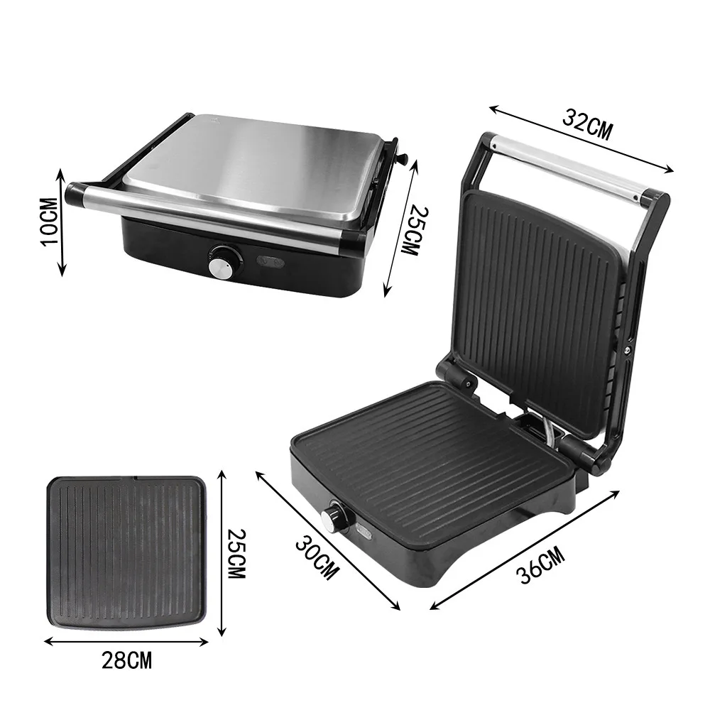 Household Steak Grill Pan Barbecue Meat Grilled Machine Iron Plate Barbecue Electric Meat Breakfast Machine Grill Pan