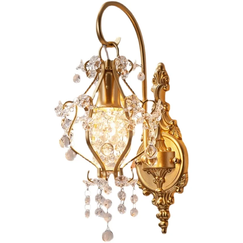 

Light luxury living room background wall bedside mirror headlight modern corridor aisle light