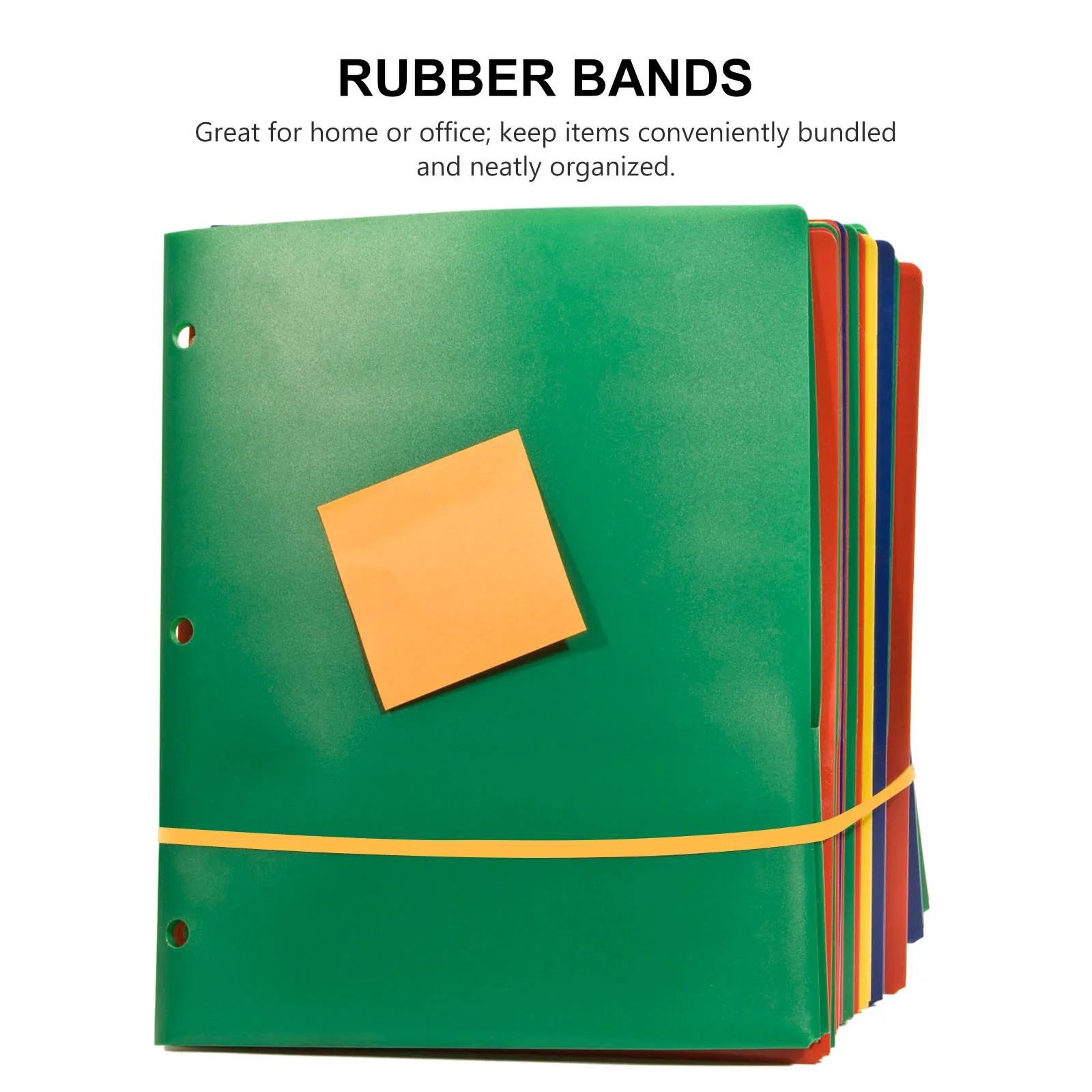 

800pcs Large Heavy Duty Rubber Wide Elastic For Home Office Industrial Use Binding Fixation Stretchable Black Rubber