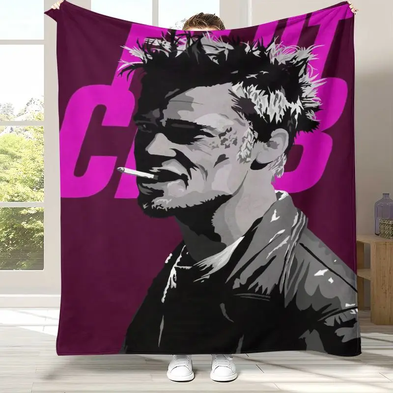 Vintage Fight Club Movie Soft Flannel Throw Blanket,Cozy Warm Blanket for Bed,Sofa,Living Room,Picnic,Camping,Home Decor,Gift