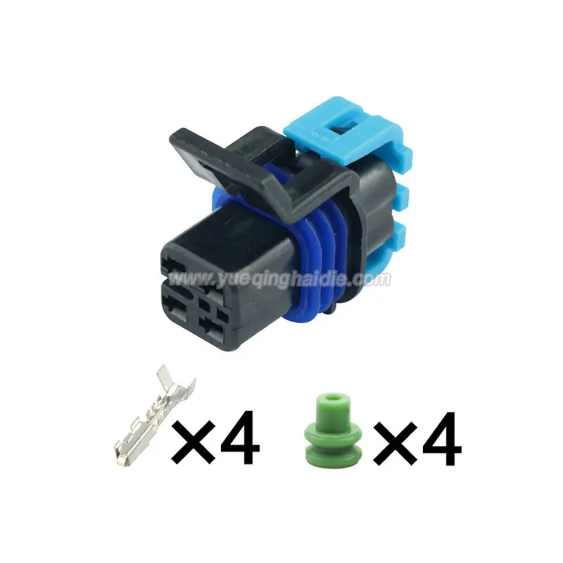 4P Male and Female Electrical Automotive 12160482/12160825 O2 Connector Kit Terminals and Dummy Seals Cable Wiring Harness Plug