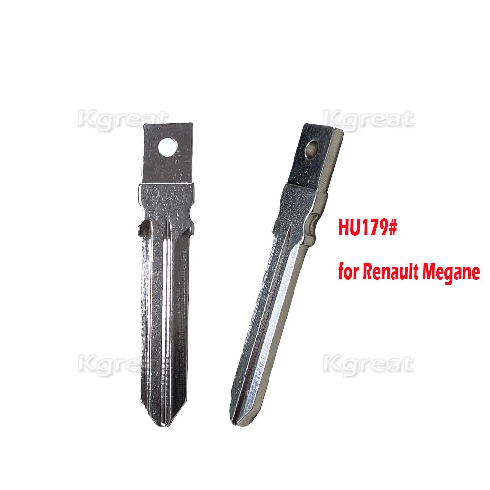 10pcs HU179 Original Key Blade Uncut Flip Blank for Renault Megane Espace Laguna Duster Logan Dacia Sandero Fluence Kango Nissan