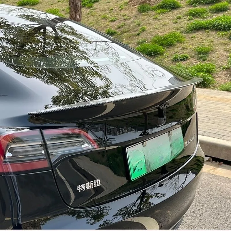 Aksesori ekor sayap Spoiler bagasi belakang For Tesla Model 3 2016-2023 Tuning asli kinerja tinggi Deflektor Air Dam Trim ABS